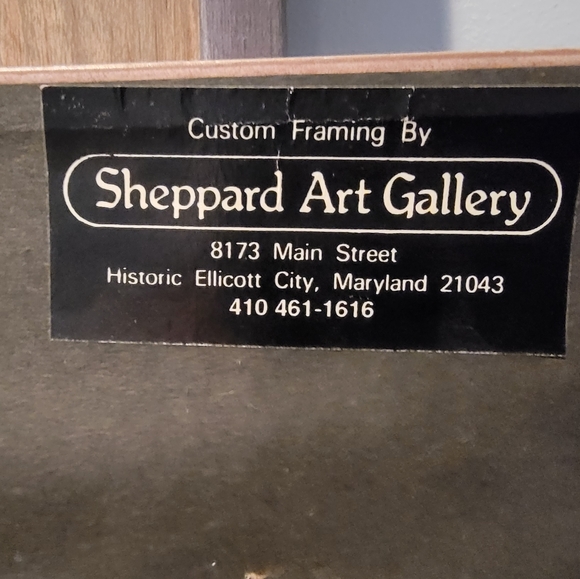 Custom framed P. Buckley Moss print with frame - Picture 4 of 5